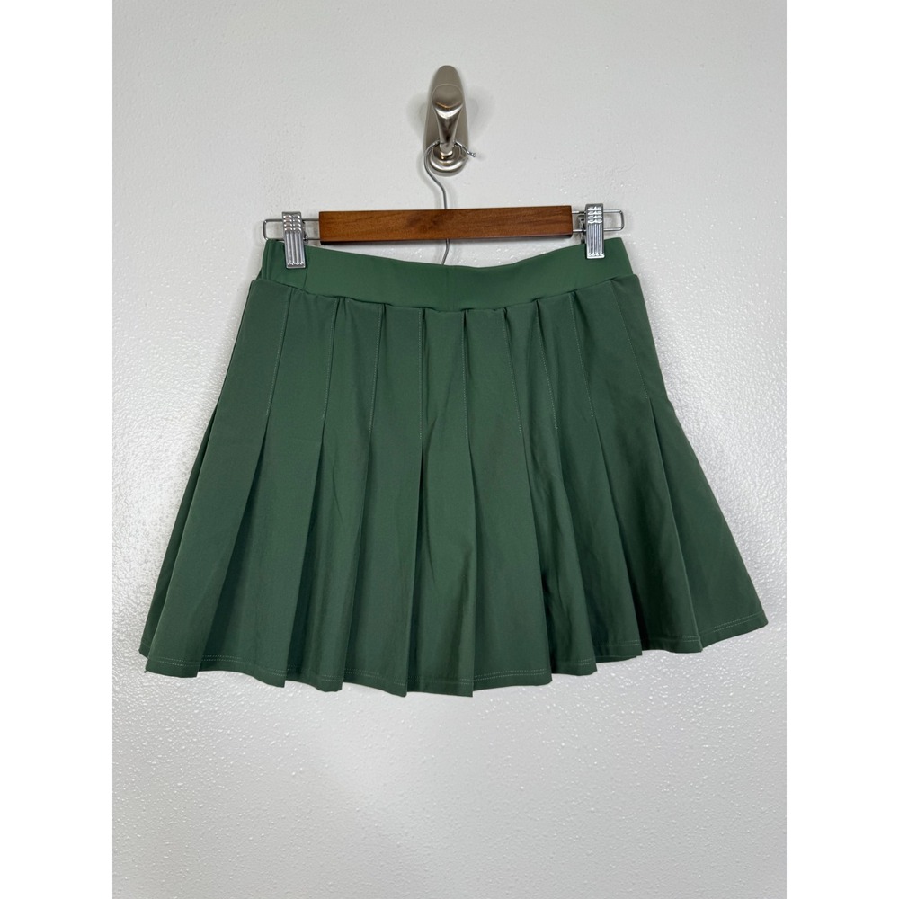 Abercrombie & Fitch Random Golf Club Pleated Skort Mini Skirt Green Womens Small